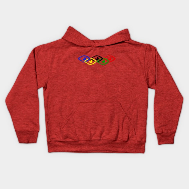 Five eyes Kids Hoodie by Darki